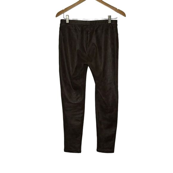 Karen Kane brown faux suede reptile pull on leggings size M - Picture 3 of 8